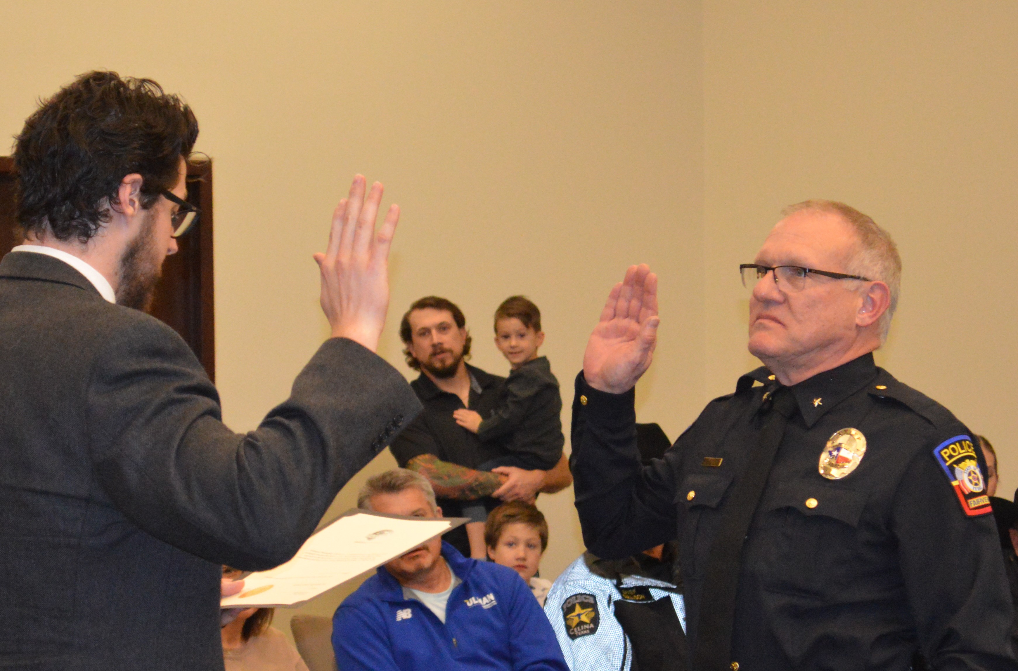 Chief Chandler swearing in