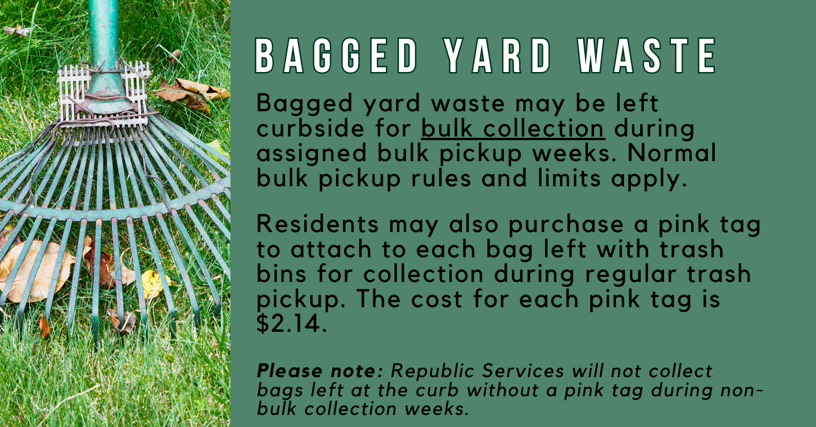 Bagged yard waste