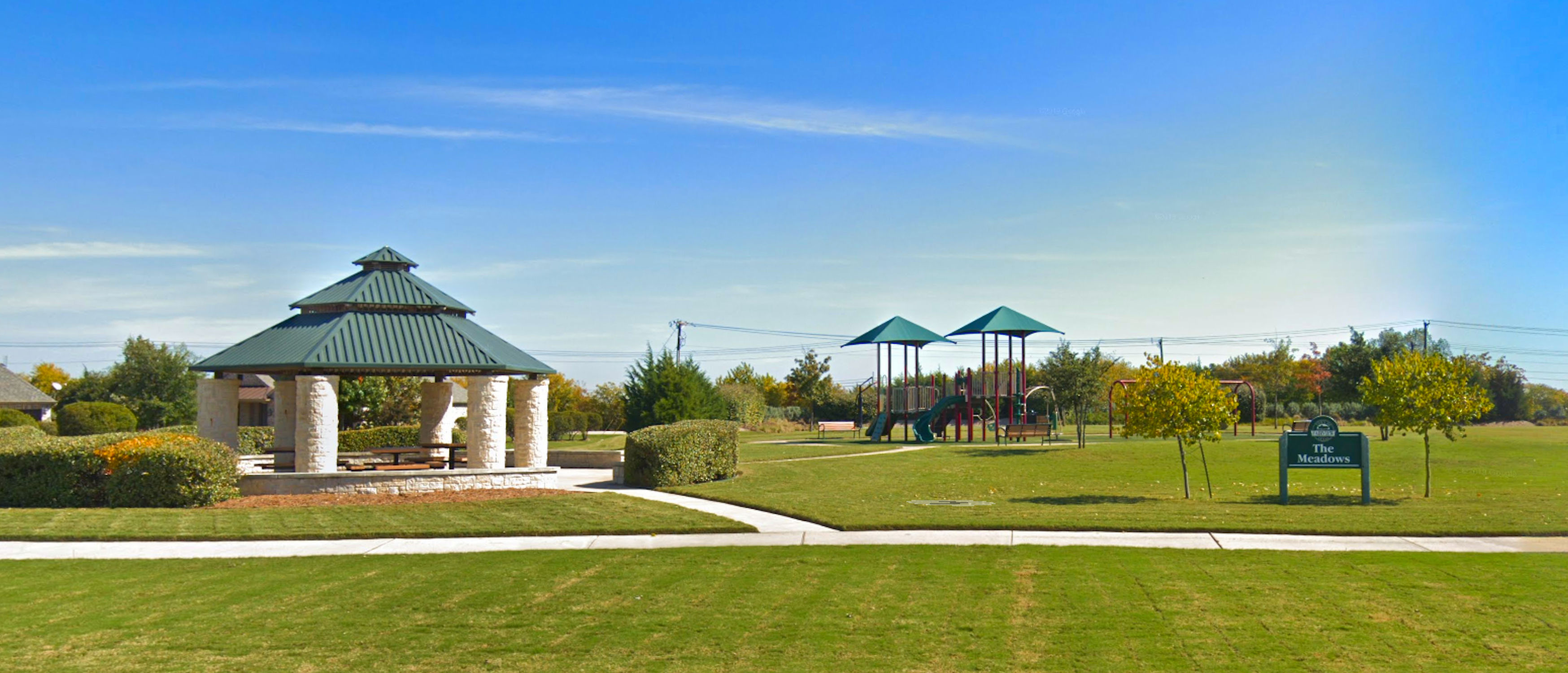 meadows park playground and pavillion